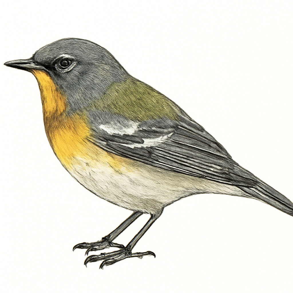 Ilustración de Parula Pitiayumí