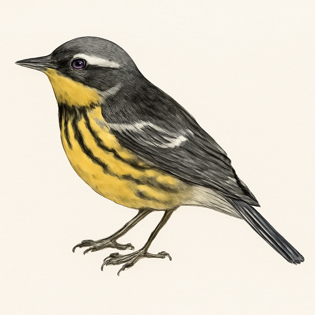 Magnolia Warbler illustration