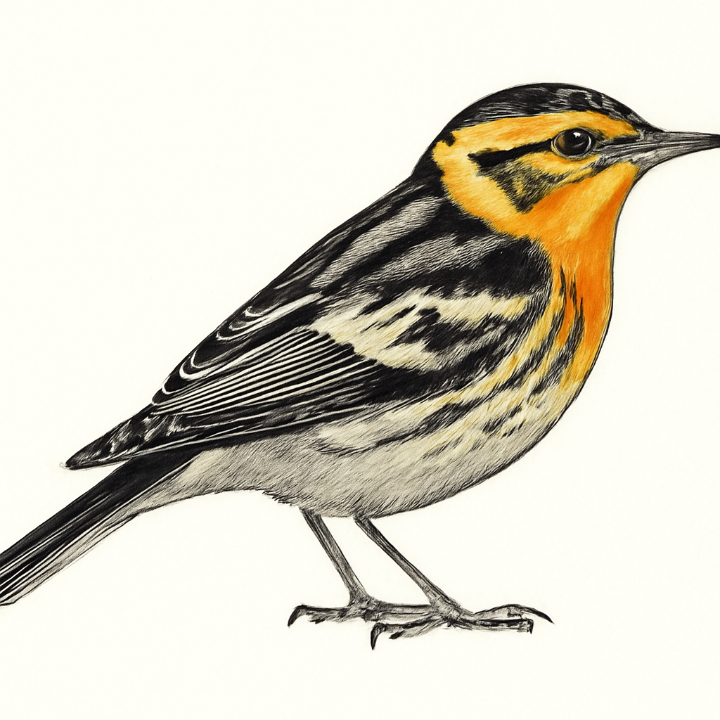 Illustration von Fichtenwaldsänger