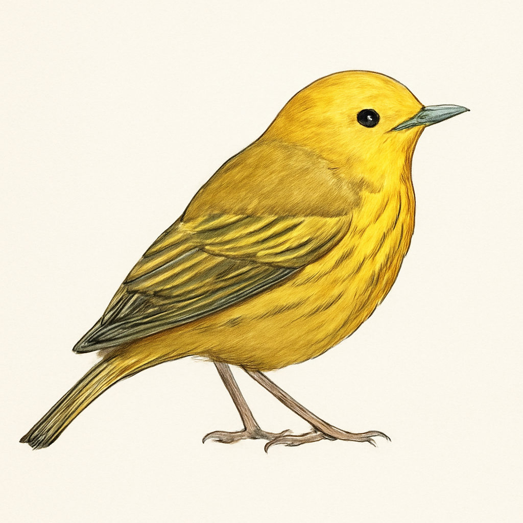 Yellow Warbler illustration