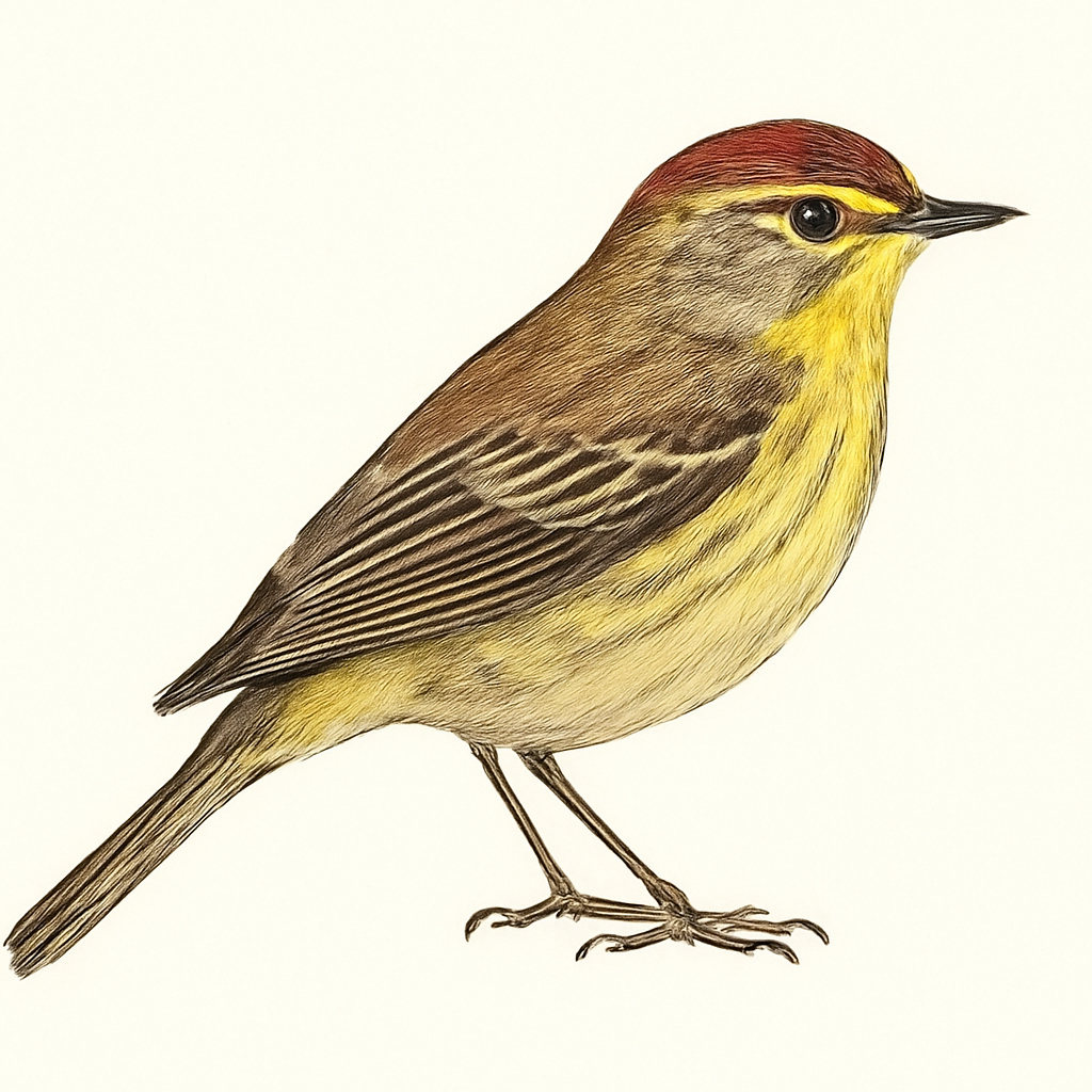 Ilustración de Reinita Palmera
