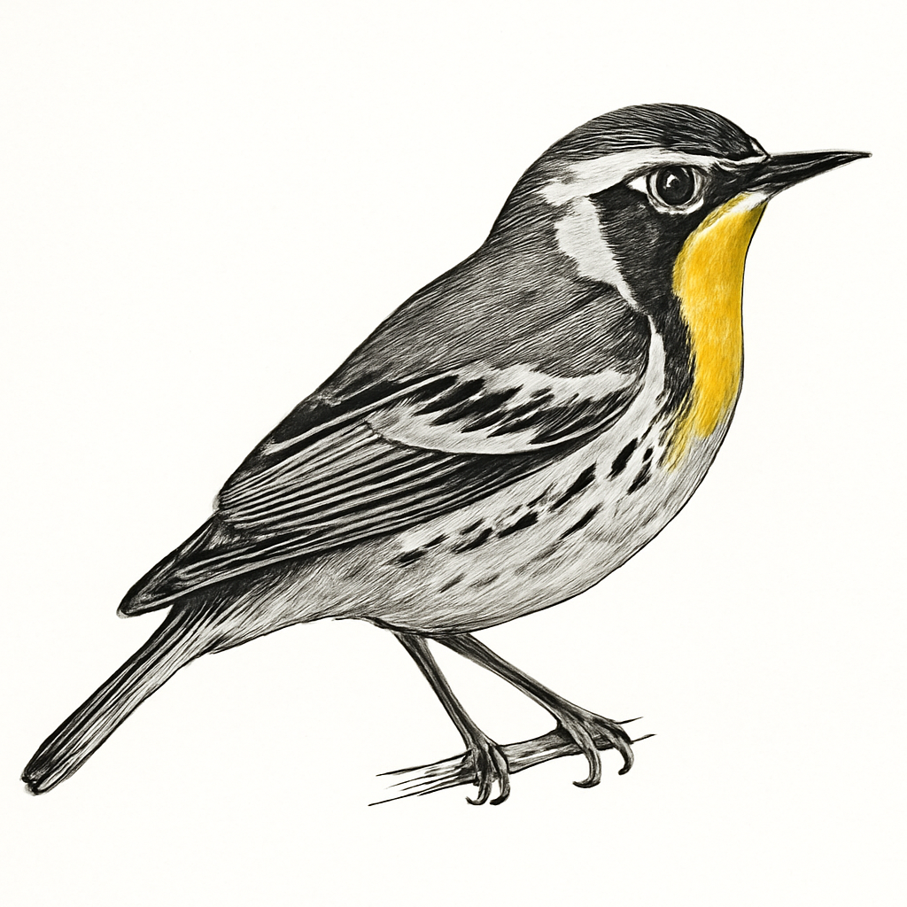 Illustration de Paruline à gorge jaune