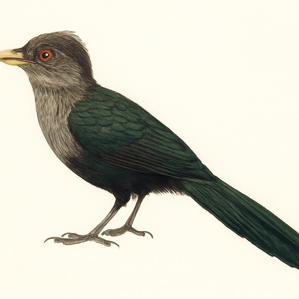 Illustrazione di Black-bellied Malkoha