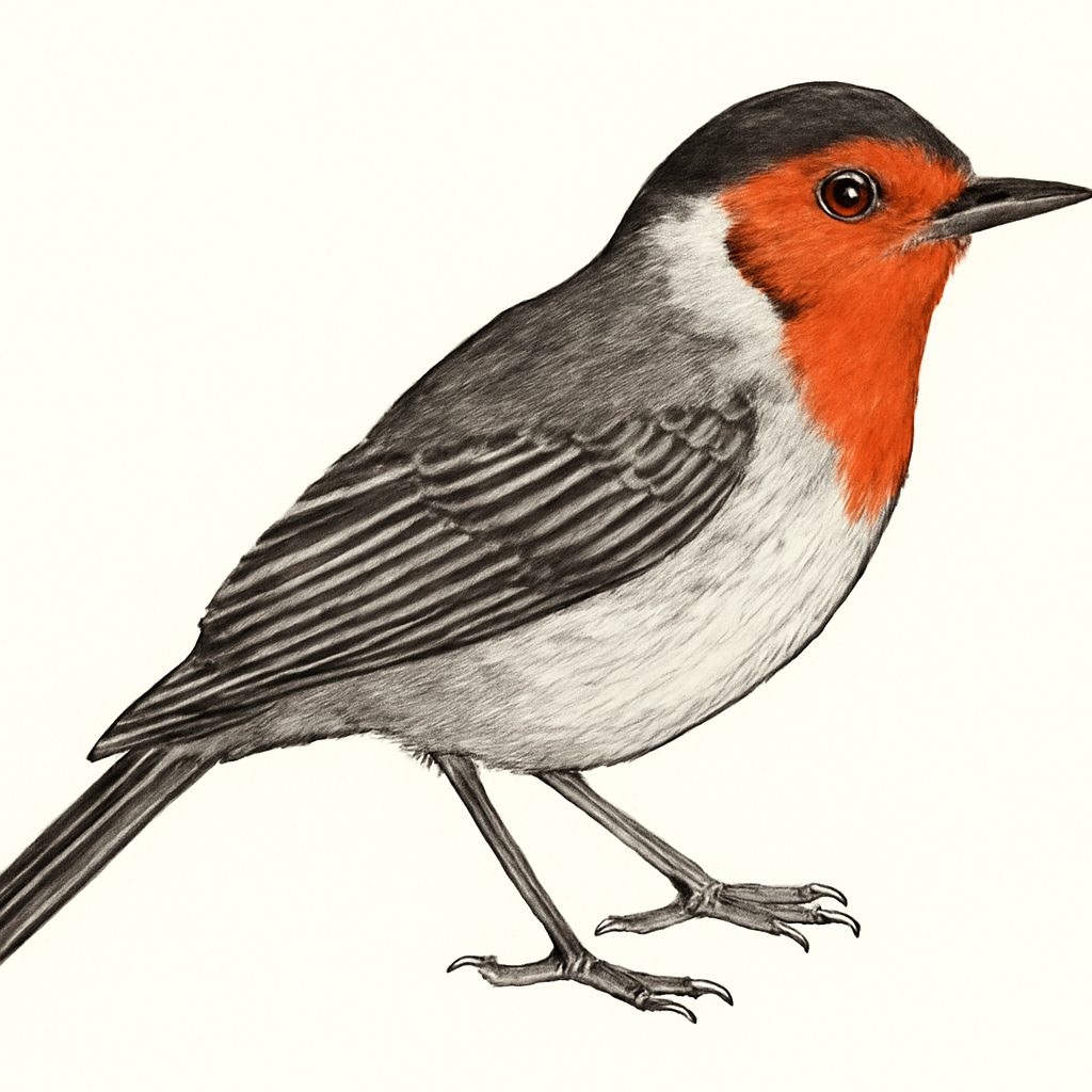 Illustration von Dreifarben-Waldsänger