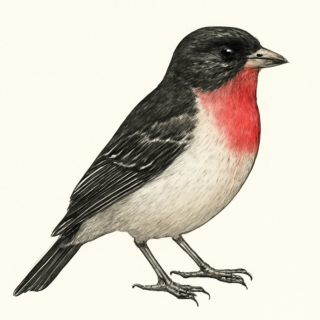 Rose-throated Tanager illustration
