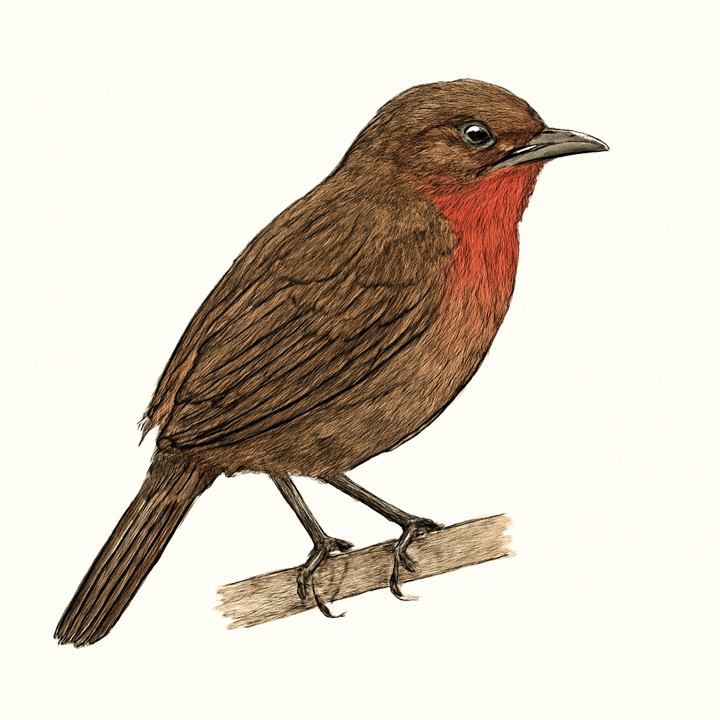 Ilustración de Habia Gorjirroja