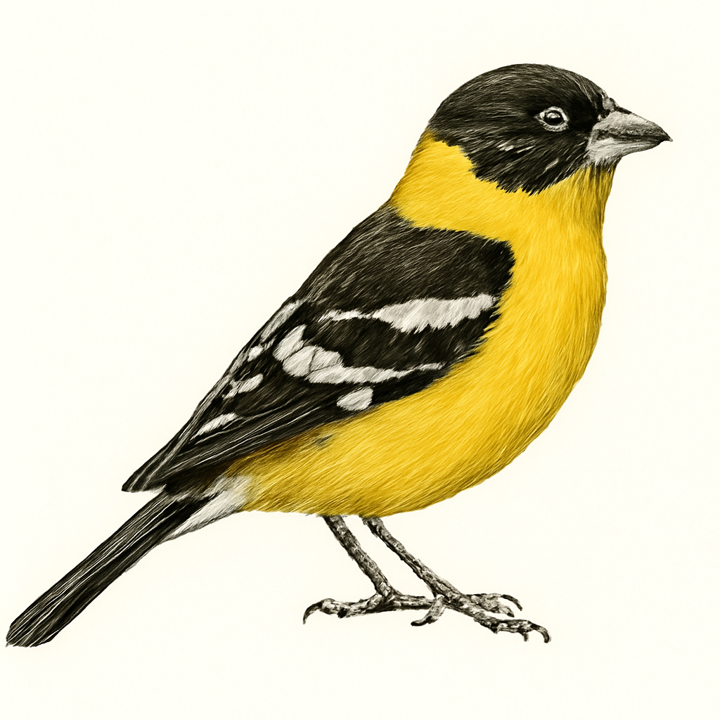 Ilustração de yellow grosbeak