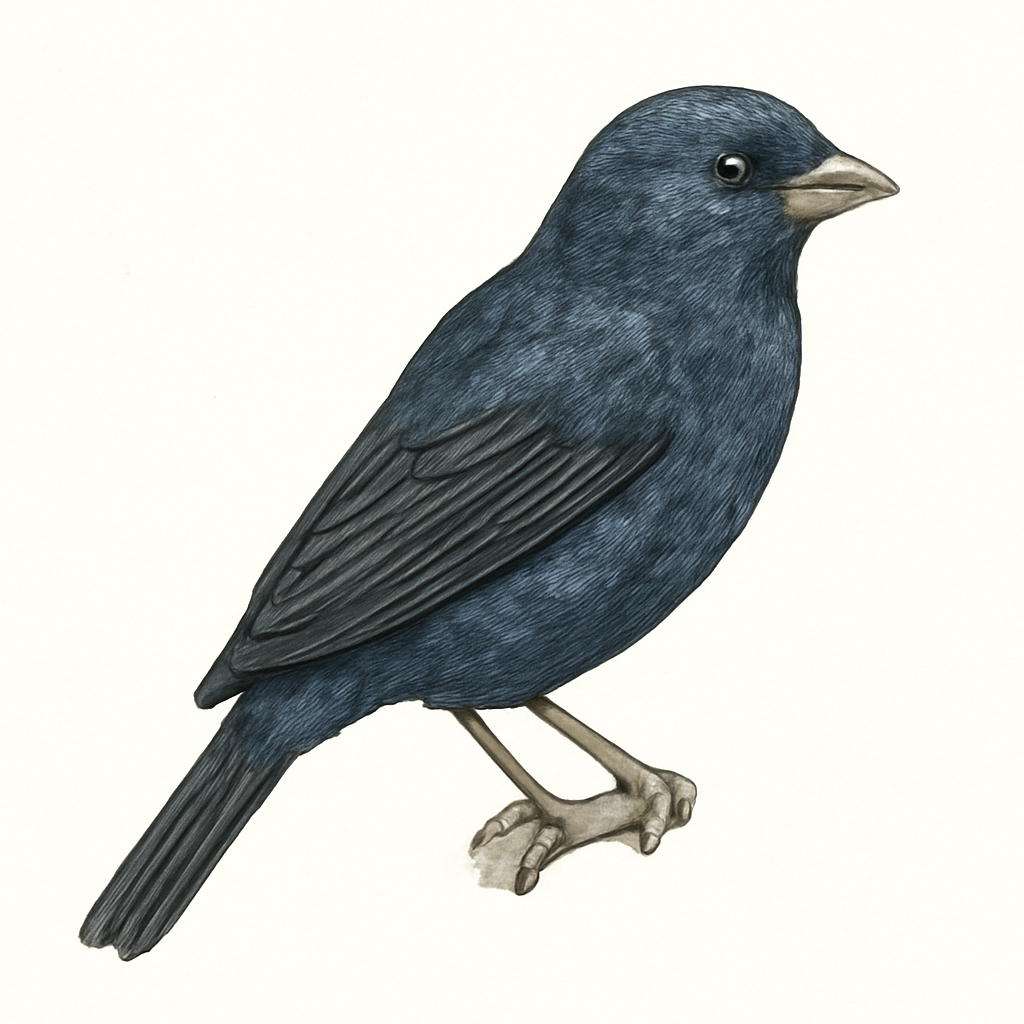 Illustration von Indigokardinal