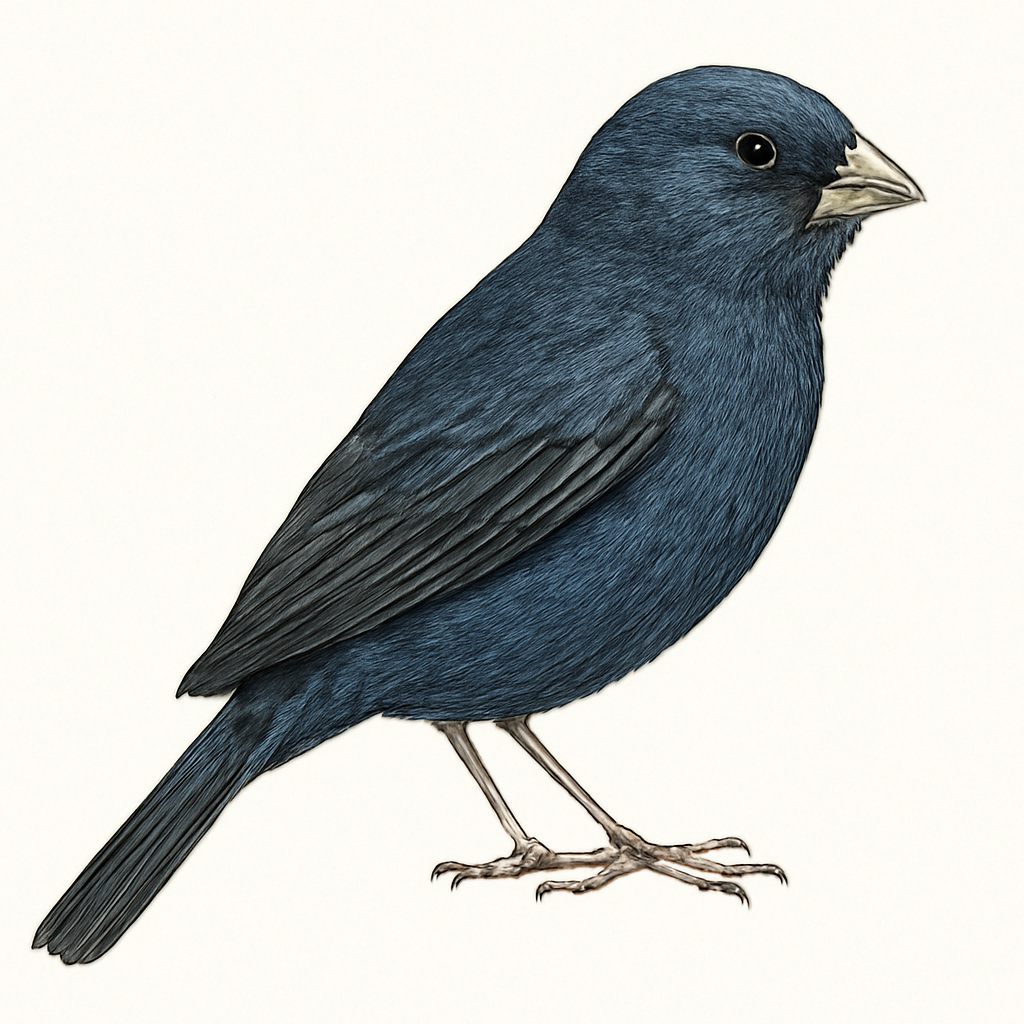 Illustration von Dunkelkardinal