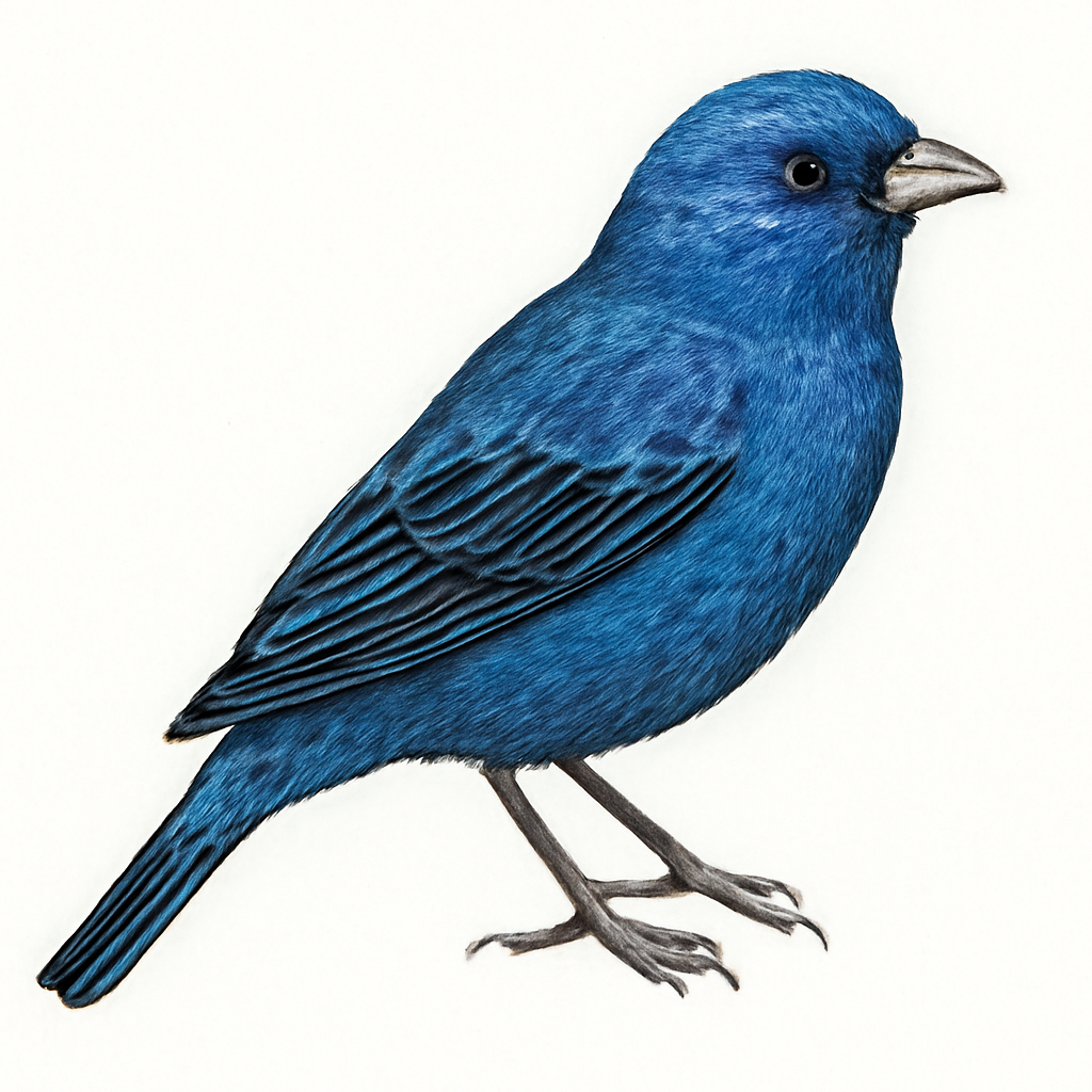 Blue Bunting illustration