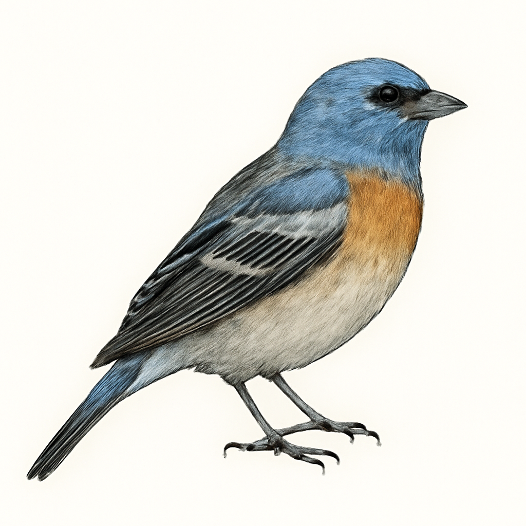 Lazuli Bunting illustration