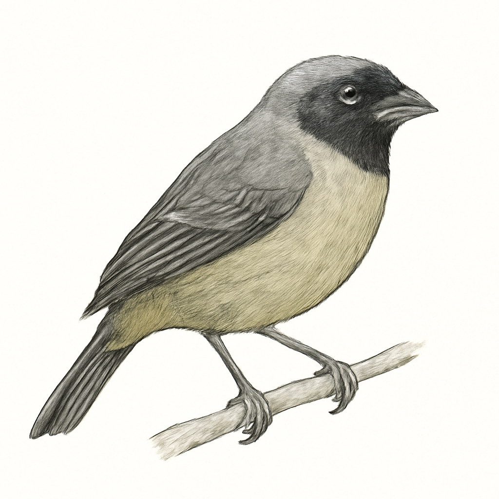 Illustration de Tangara à camail