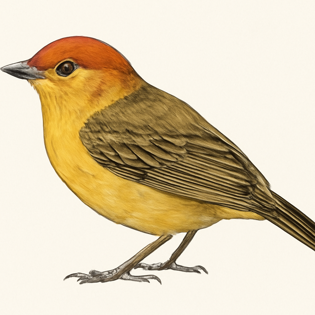 Illustrazione di Rust-and-yellow Tanager
