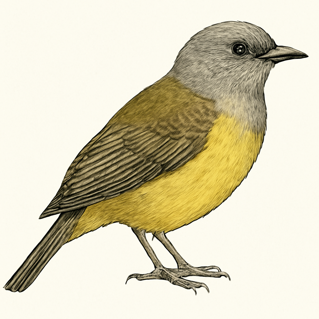 Grey-headed Tanager illustration