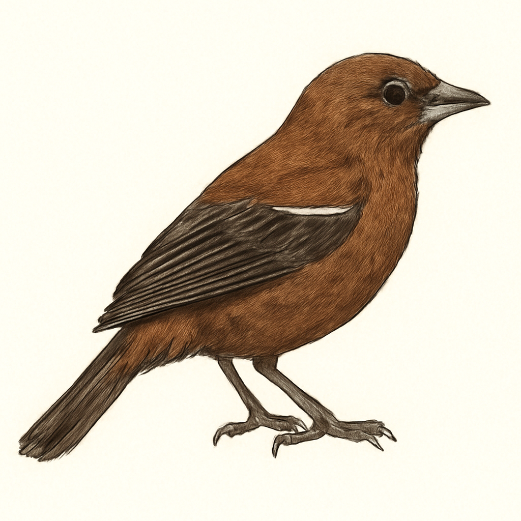 Illustration von Schwarztangare