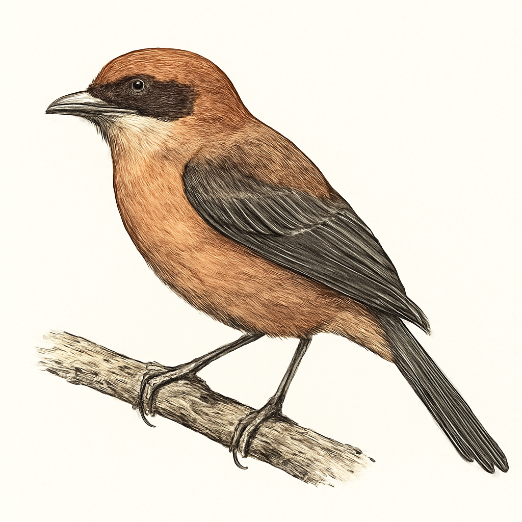 Ilustração de pipira-parda