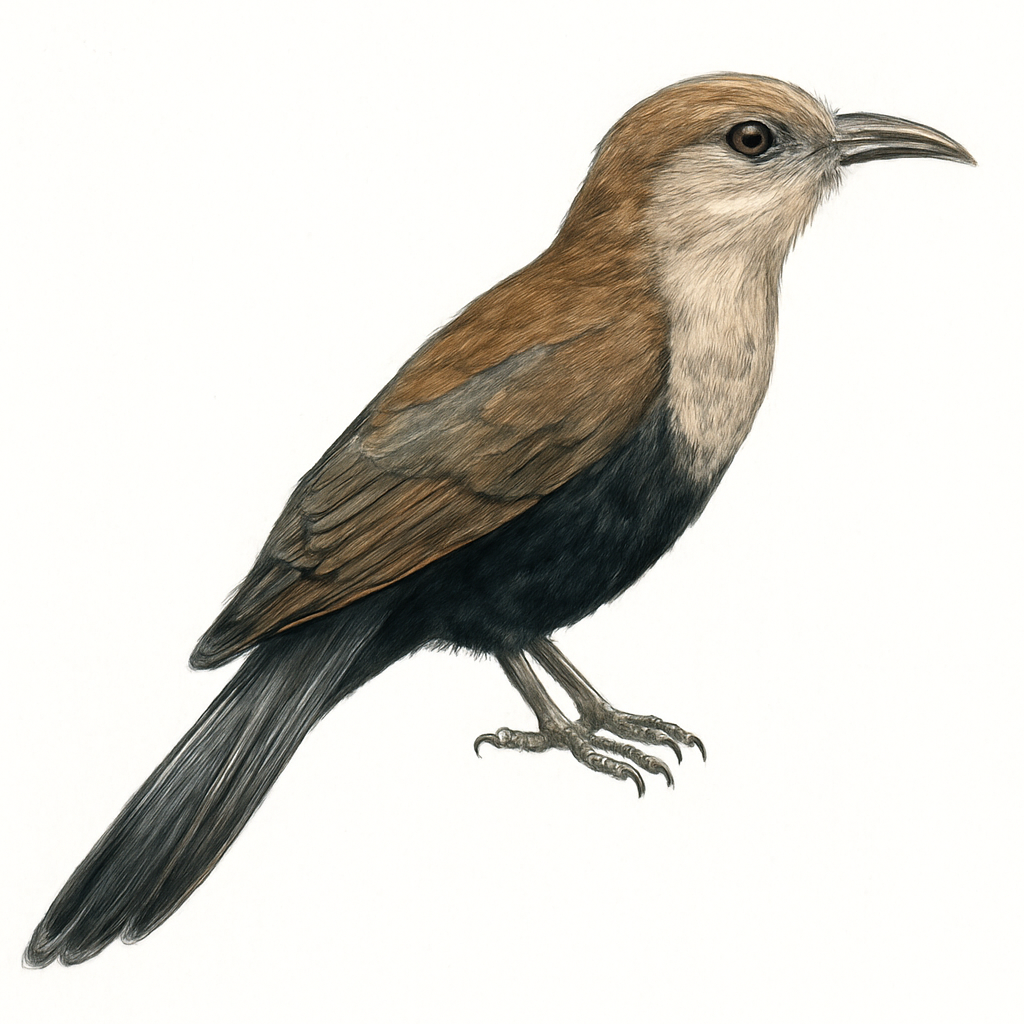 Illustration von Schwarzbauchkuckuck