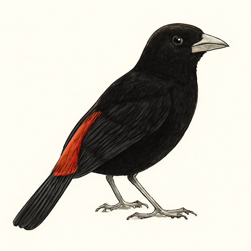 Illustration von Passerinitangare