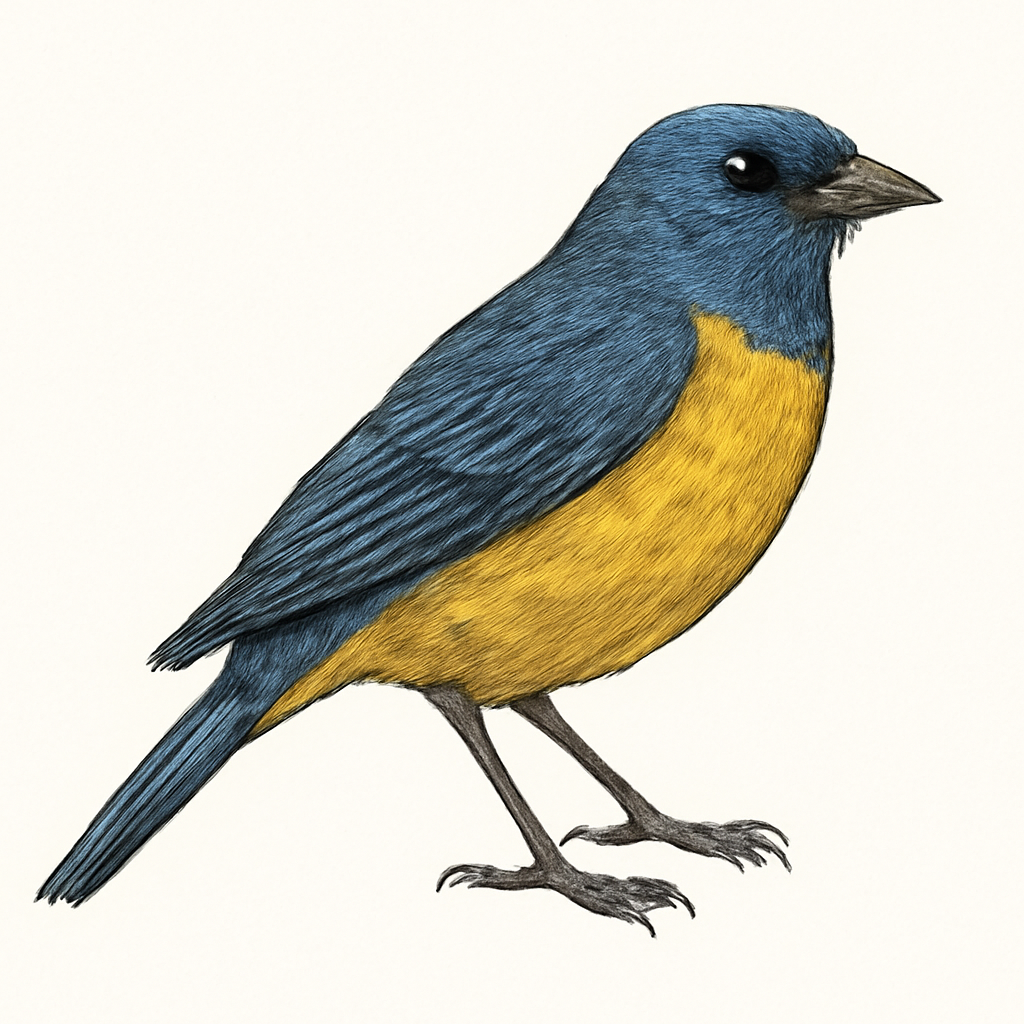 Illustrazione di Blue-and-gold Tanager