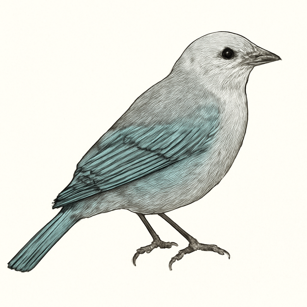 Illustrazione di Sayaca Tanager