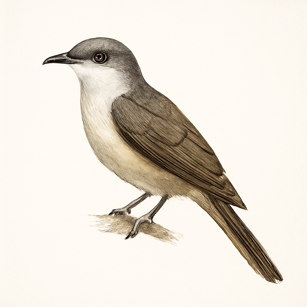 Grey-capped Cuckoo illustration