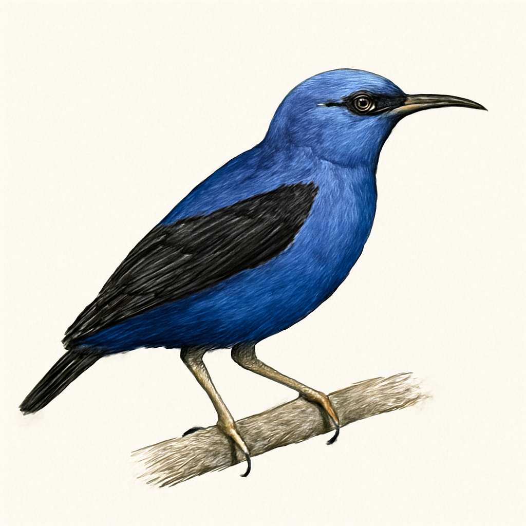 Illustratie van Geelpootsuikervogel