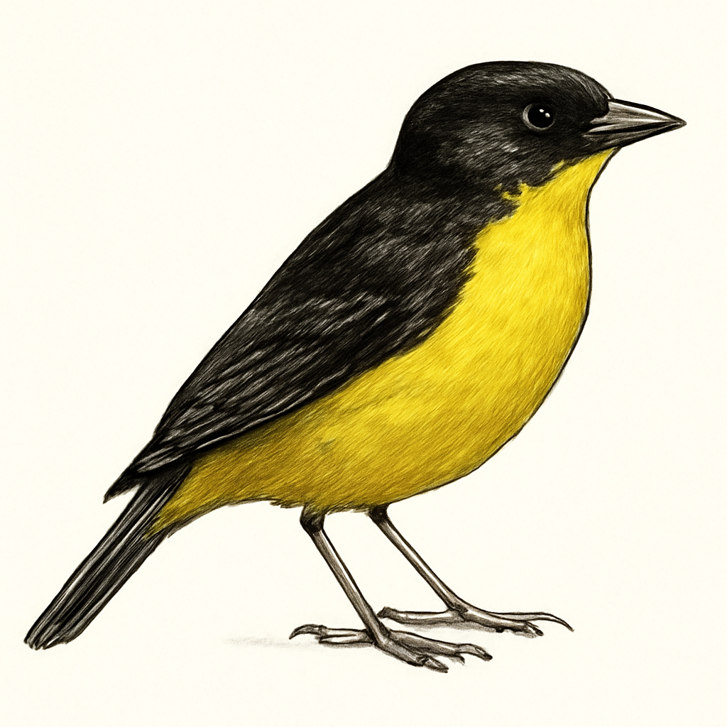 Illustration von Zitronentangare