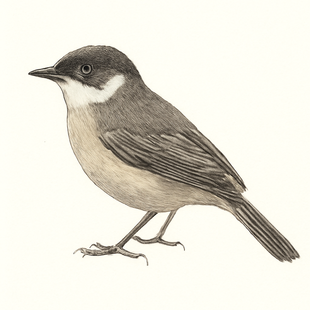 Illustration von Weißohr-Spitzschnabel