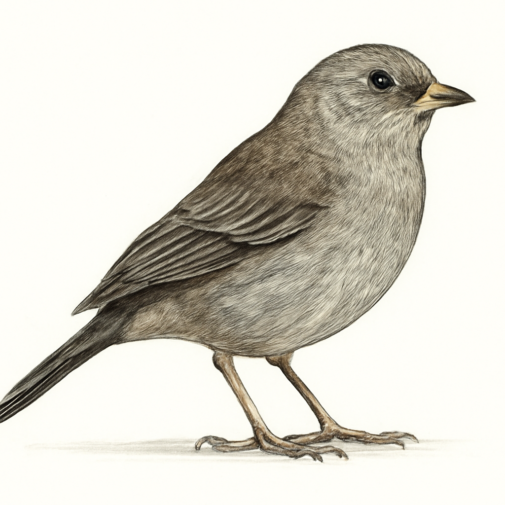 Ilustración de Diuca Común