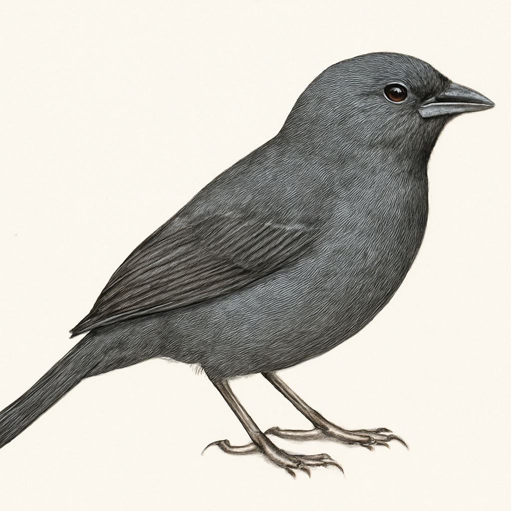 Slaty Finch illustration