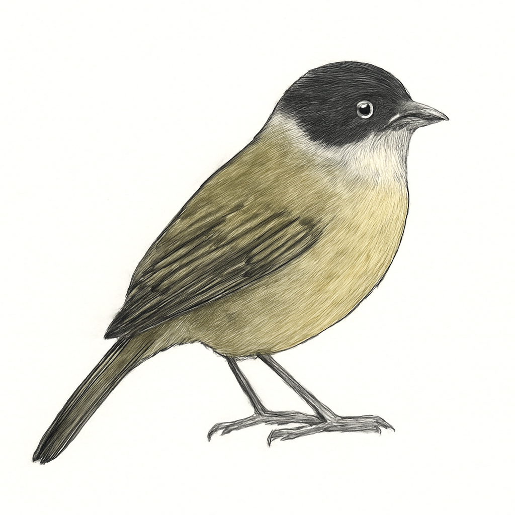 Black-headed Hemispingus illustration