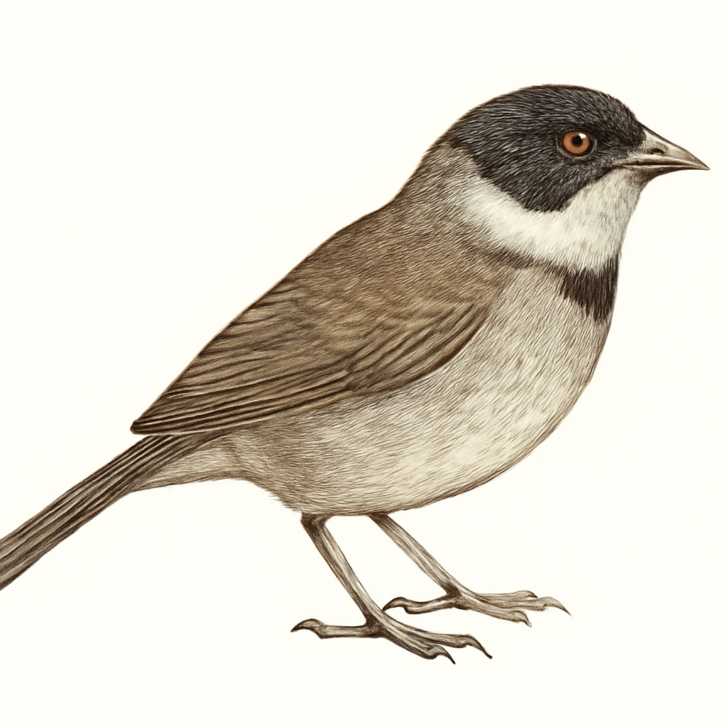 Collared Warbling Finch illustration