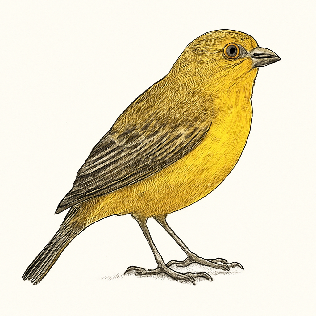Illustration de Sicale à croupion jaune