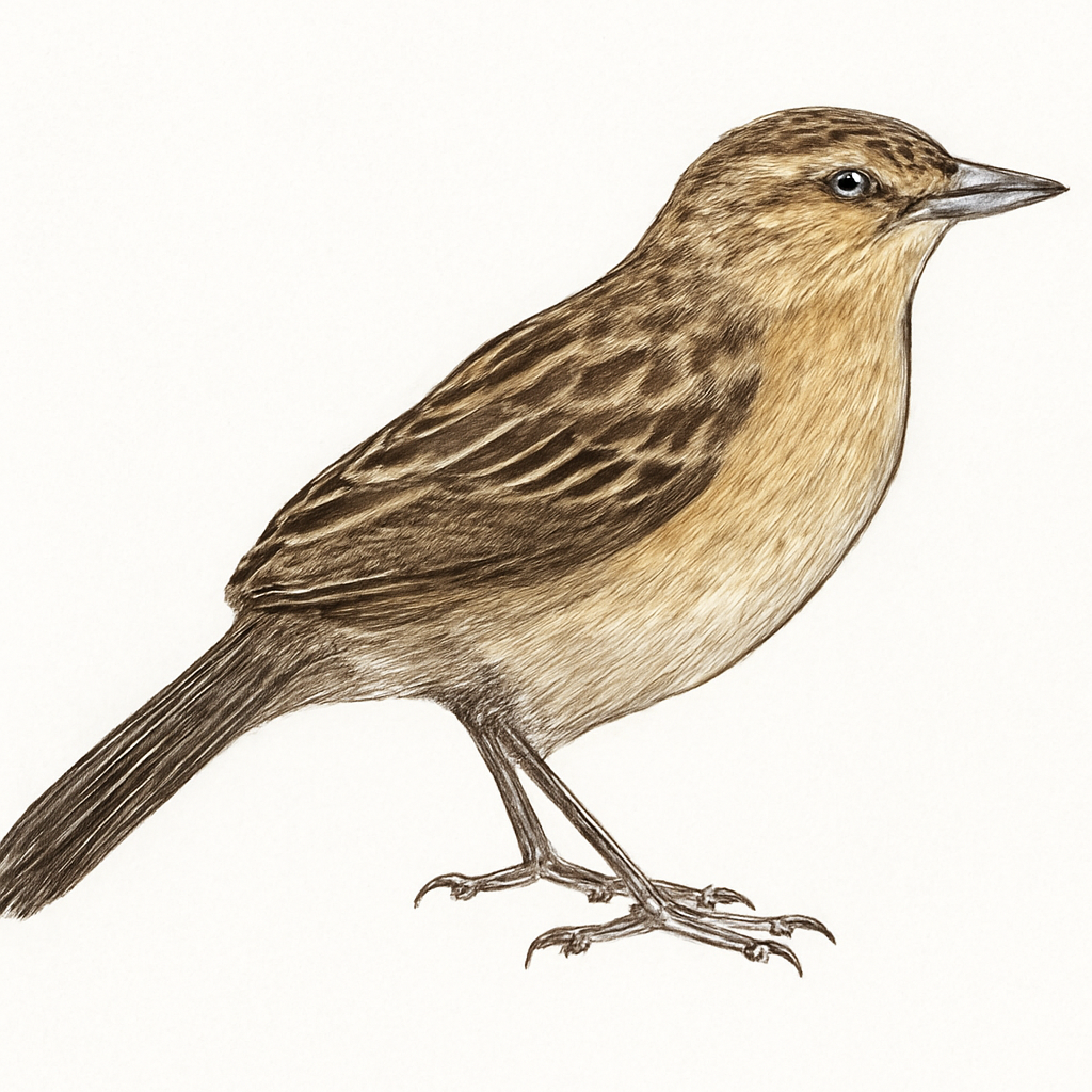 Illustration von Keilschwanz-Grastangare