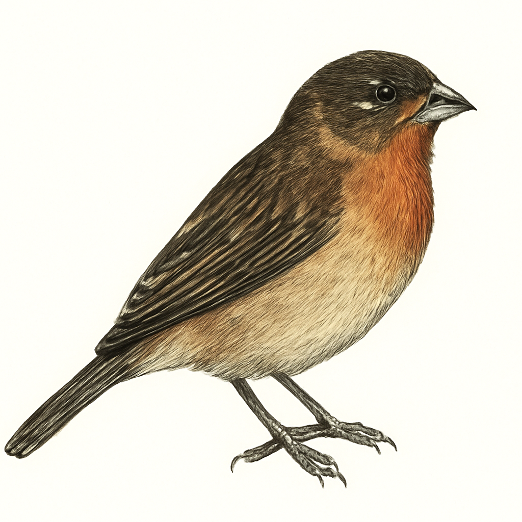 Illustrazione di Ruddy-breasted Seedeater
