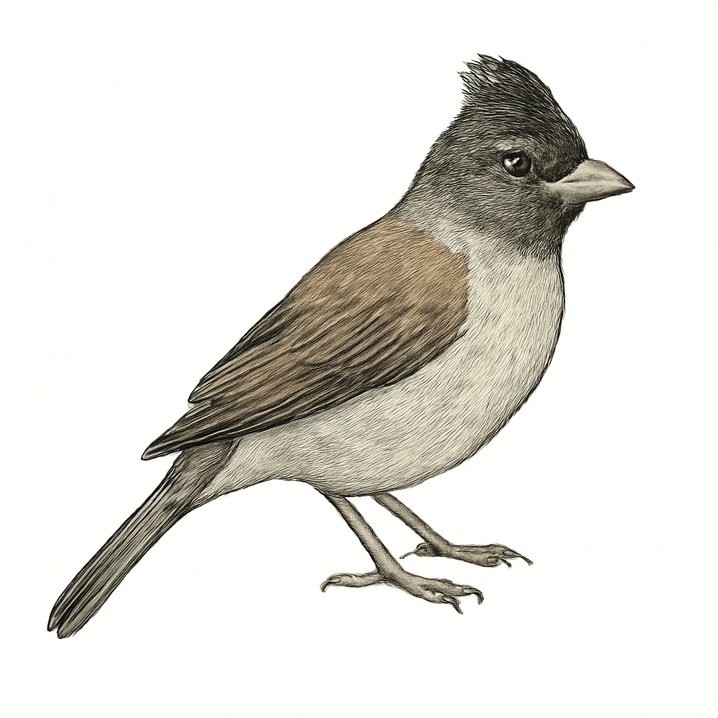 Illustrazione di Coal-crested Finch