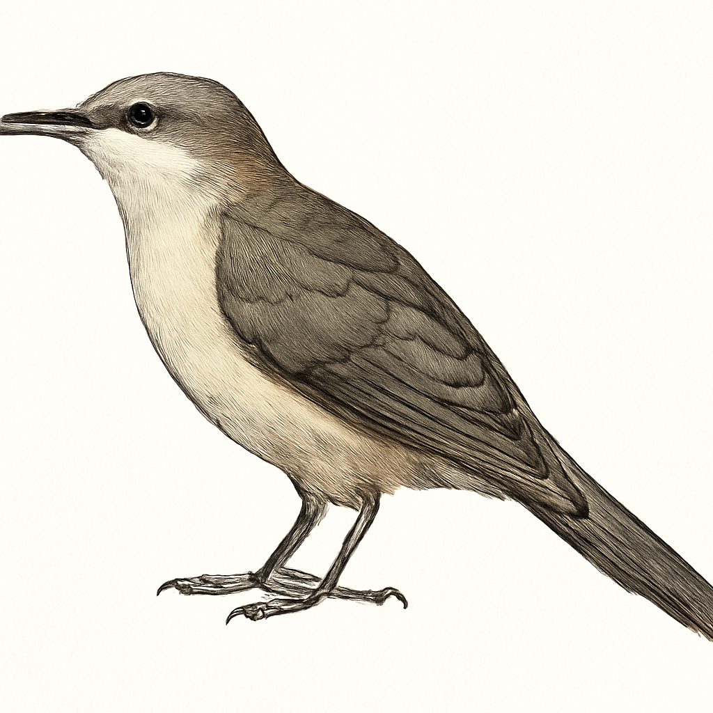 Long-billed Cuckoo illustration