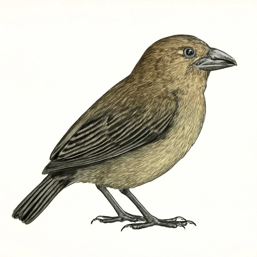 Illustration de Géospize psittacin