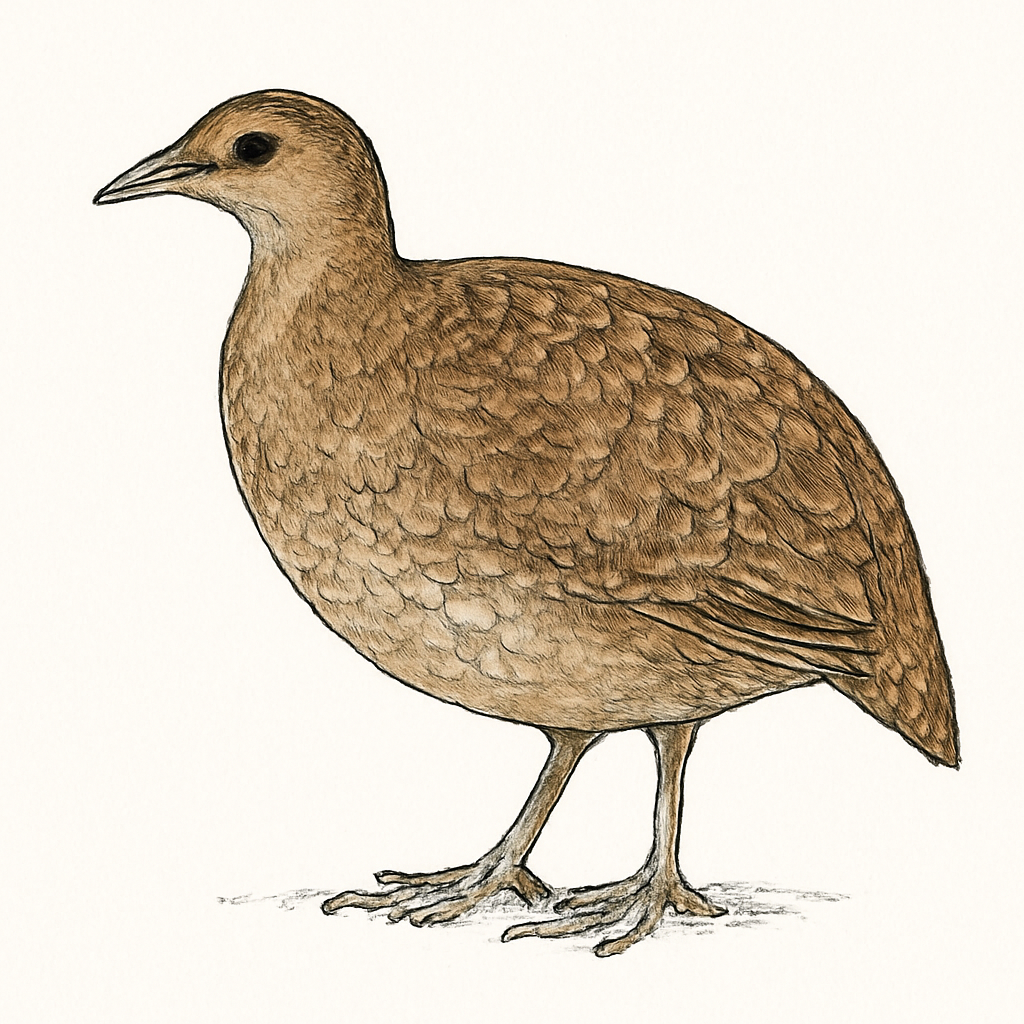 Illustration von Großtinamu