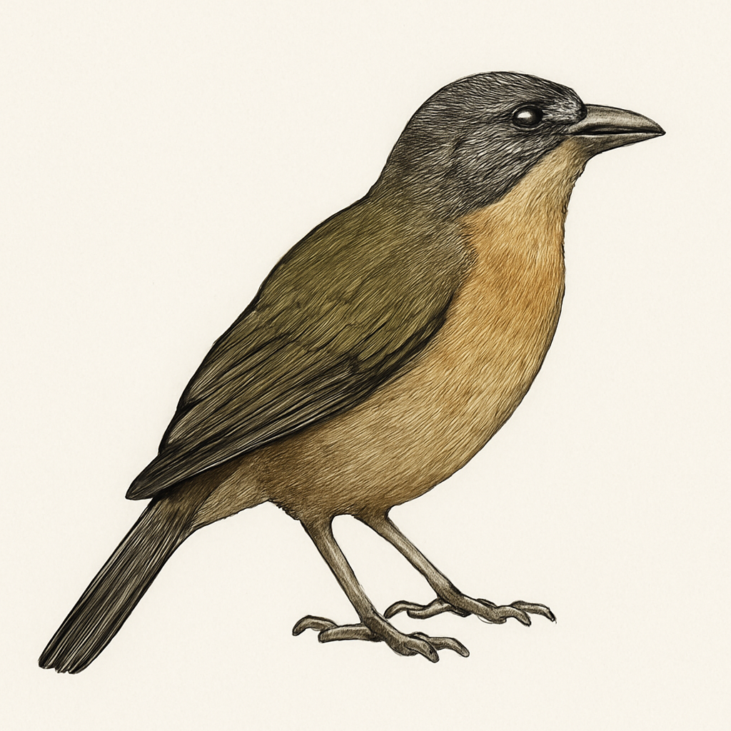 Illustration von Buntkehlsaltator