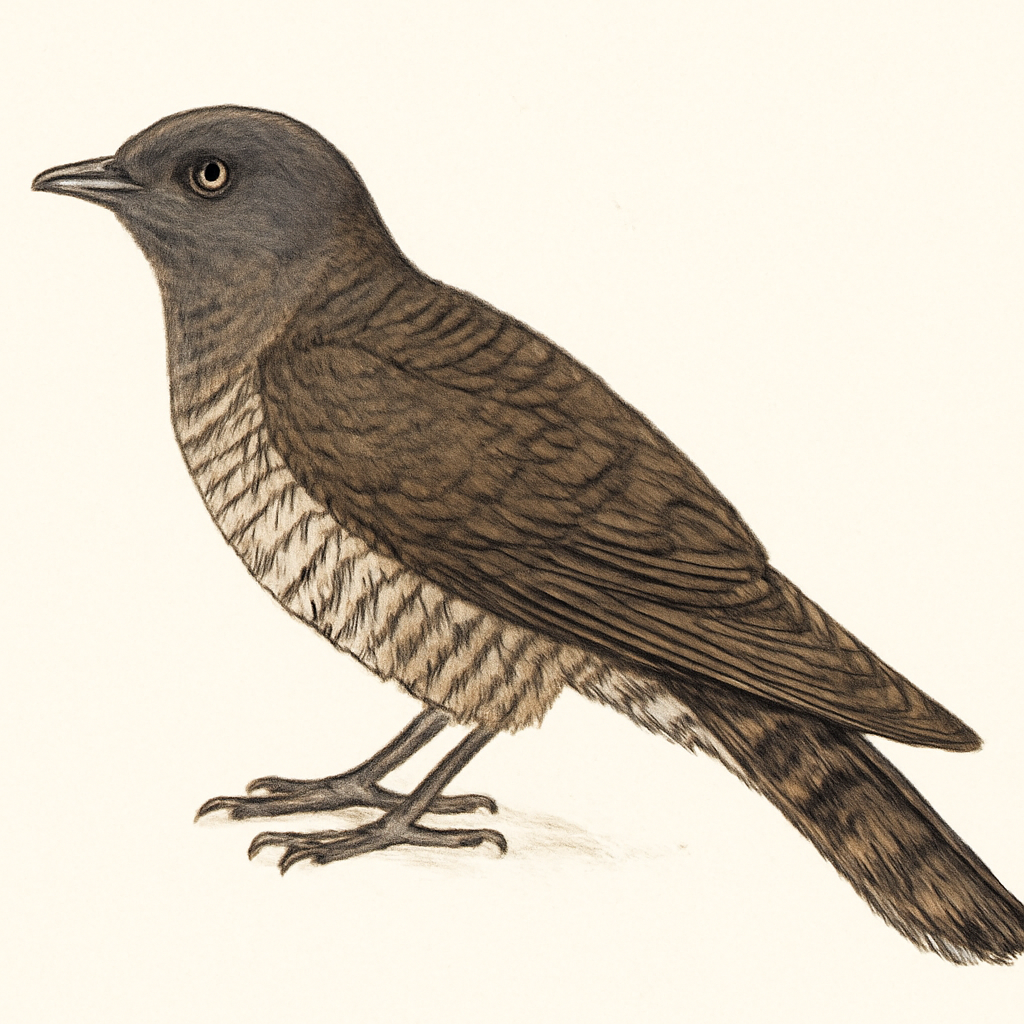 Ilustração de dark hawk-cuckoo