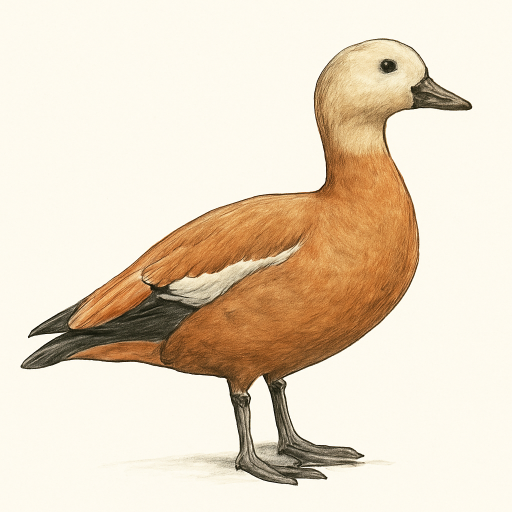 Ruddy Shelduck illustration