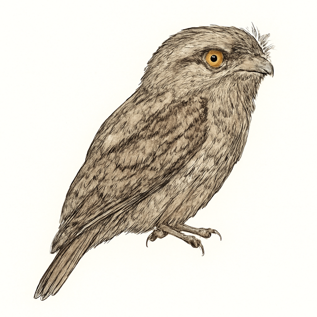 Illustrazione di Tawny Frogmouth