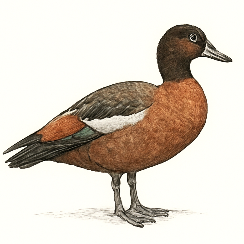 South African Shelduck illustration