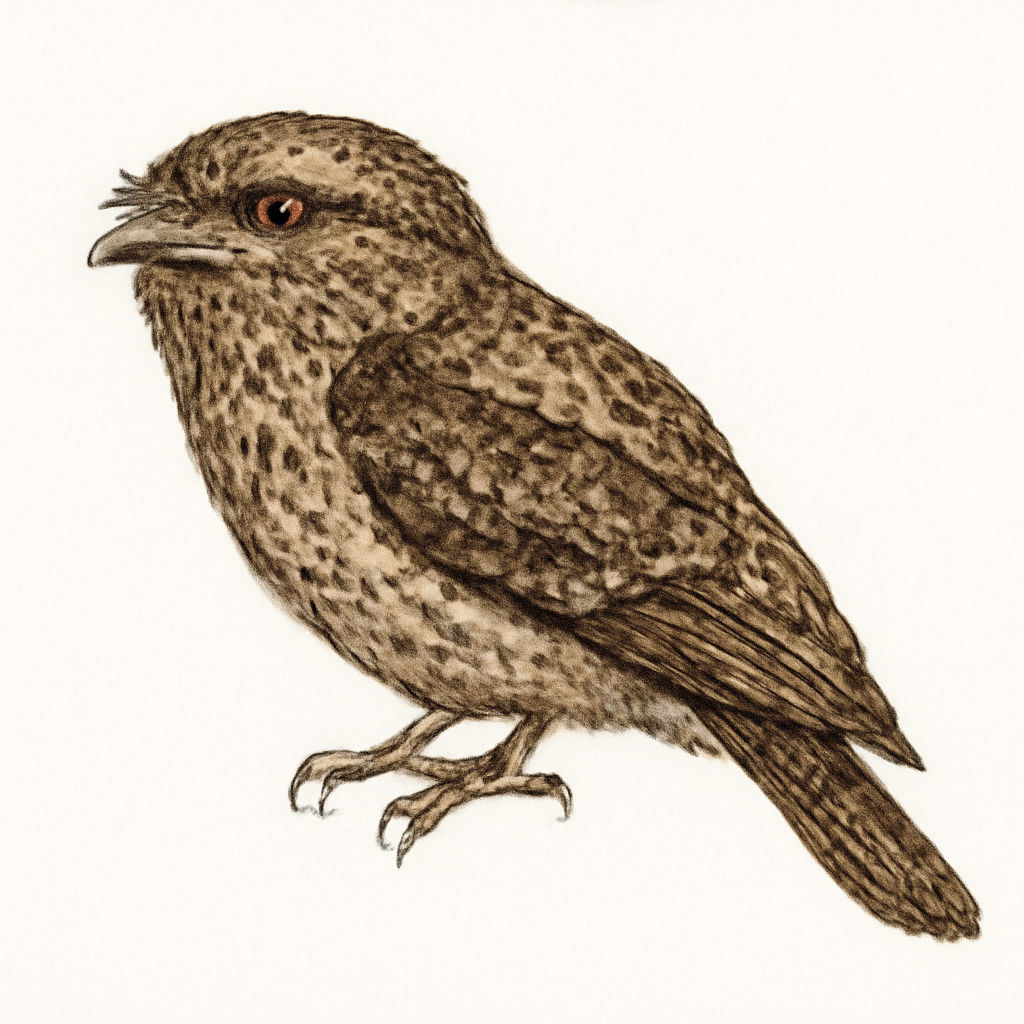 Ilustração de gould's frogmouth