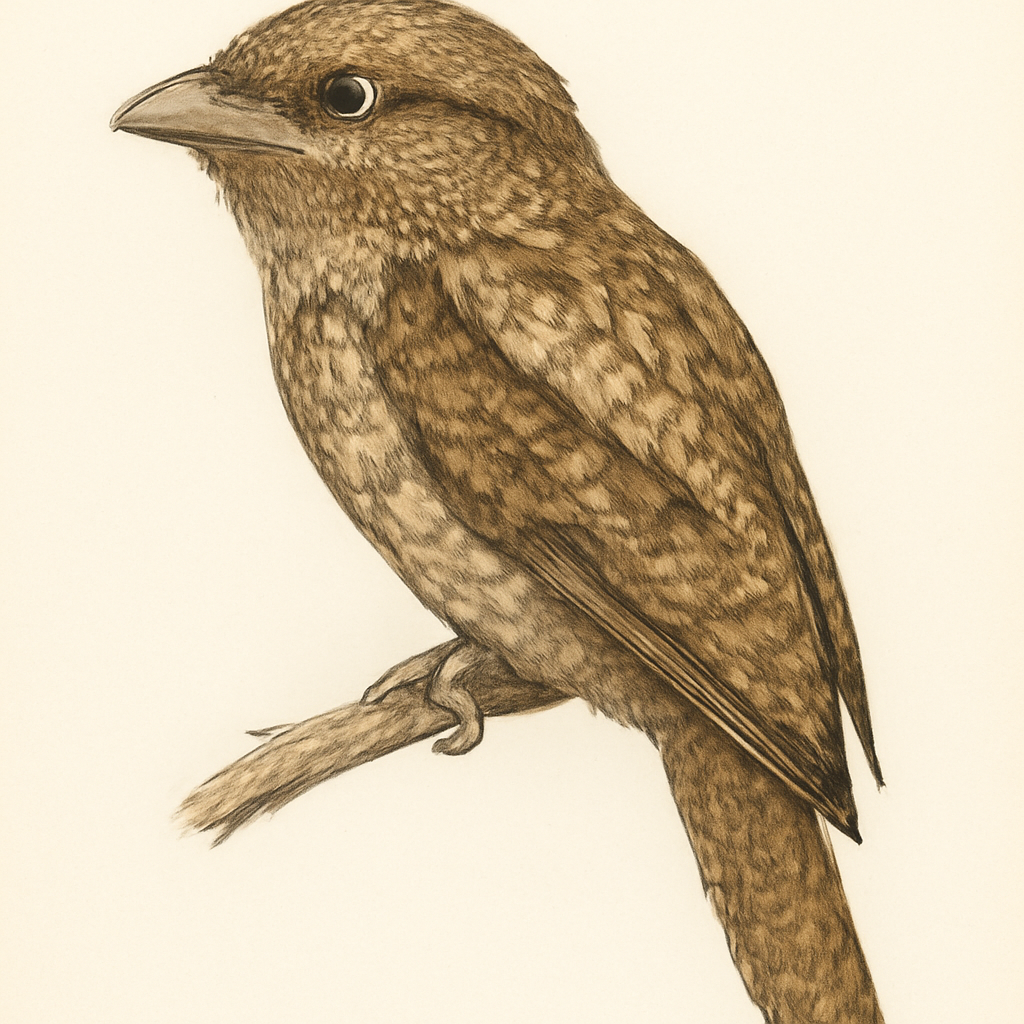Ilustração de bornean frogmouth