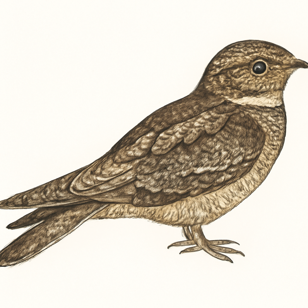 Illustrazione di Nacunda Nighthawk