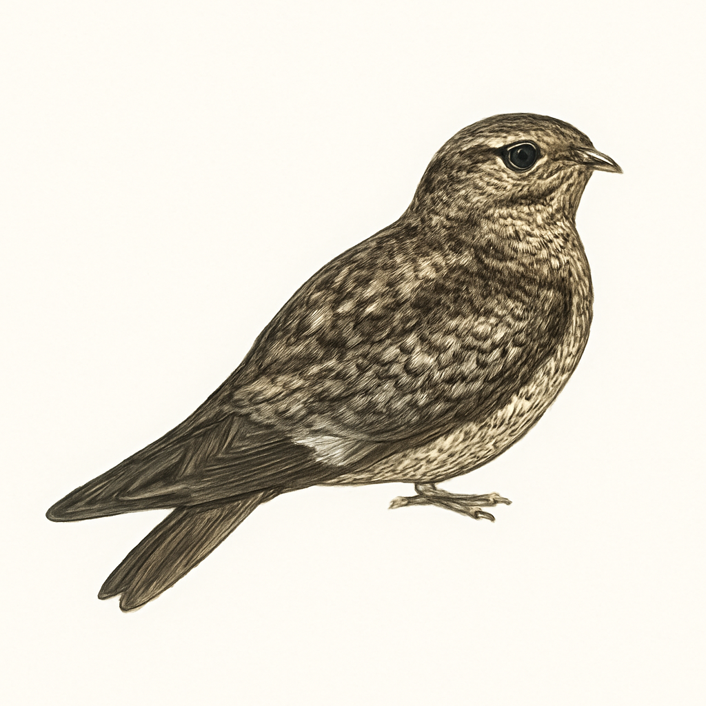 Illustration von Texasnachtschwalbe