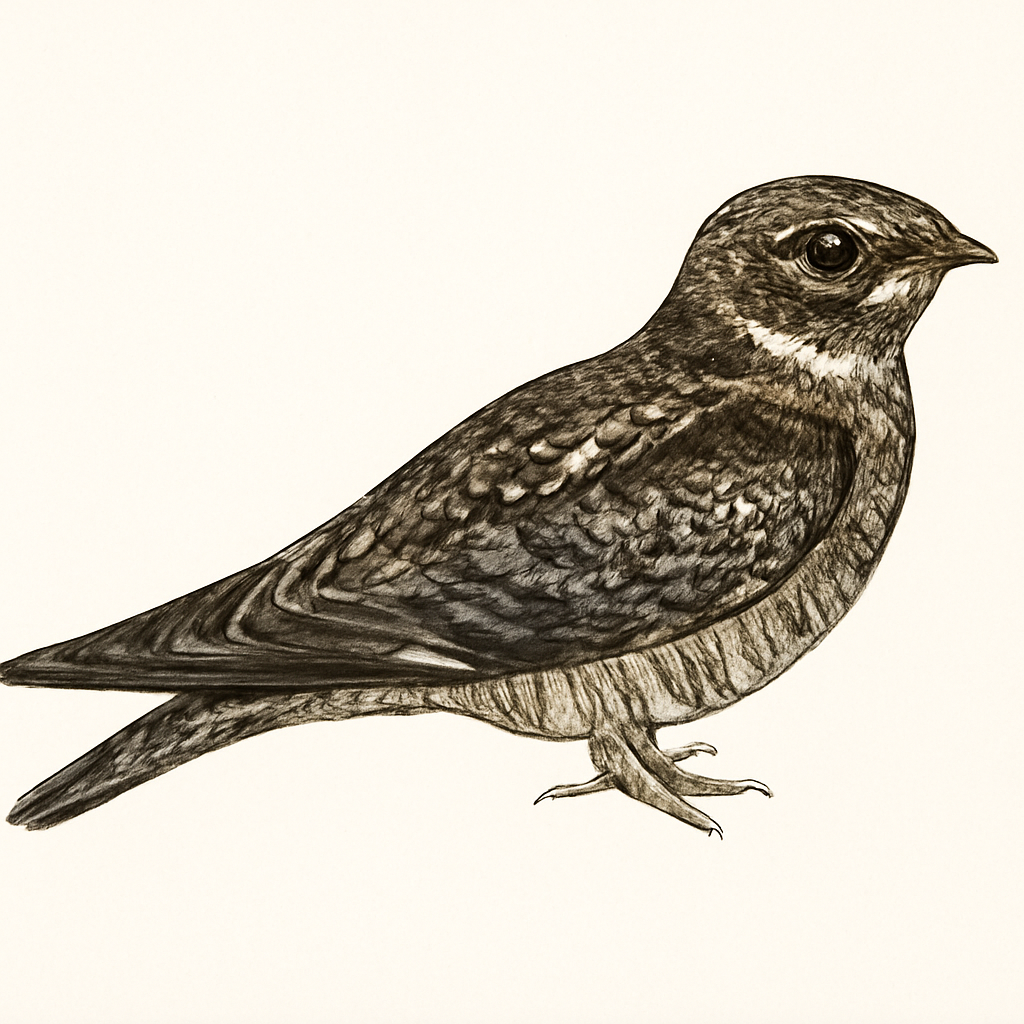 Illustrazione di Common Nighthawk