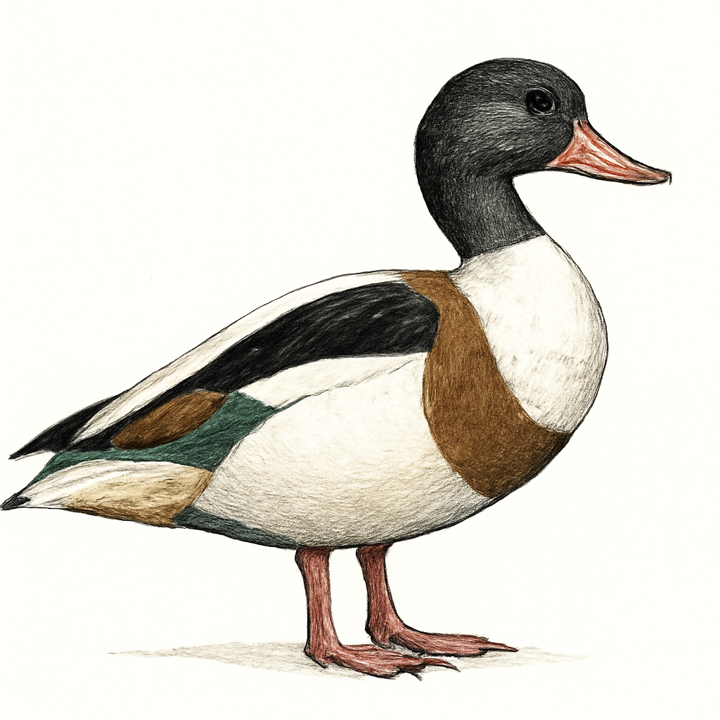 Common Shelduck illustration